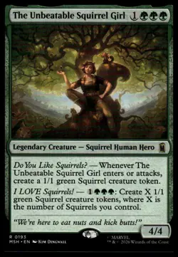 MTG Marvel Super Heroes #193 The Unbeatable Squirrel Girl - Near Mint or Better - Image 1