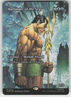 Harbinger of the Seas (Borderless) 55 Marvel Universe Eternal-Legal MTG NM - Image 1
