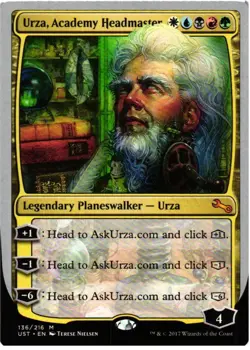 Urza, Academy Headmaster 136 Mythic Unstable NM - Image 1