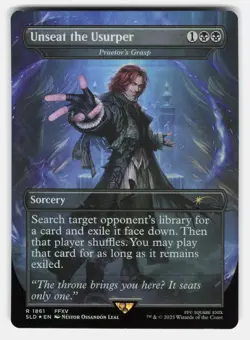UNSEAT THE USURPER - PRAETOR'S GRASP FOIL - Magic: The Gathering - LEAL NM/M - Image 1