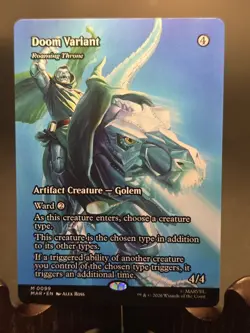 Doom Variant - Roaming Throne (Borderless) Marvel Universe Eternal-Legal Reg. NM - Image 1