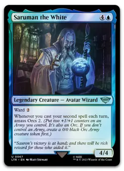 Saruman the White #67 (Foil) (NM) Lord of the Rings LTR Magic MTG - Image 1