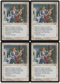 MTG Martyrdom (A) x4 Alliances Uncommon NM/LP Playset - Image 1
