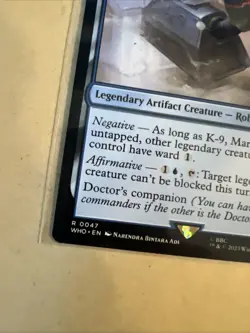 MTG K-9 Mark I WHO 0047 R NM Regular - Image 3