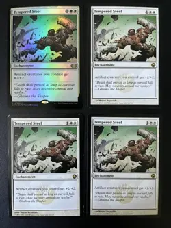 MTG- Tempered Steel x4 (One is FOIL) - Image 1