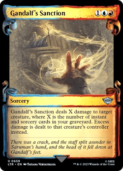 MTG - Gandalf's Sanction - Silver Foil - Lord of the Rings - Magic the Gathering - Image 1
