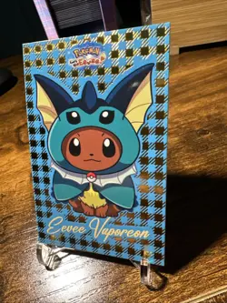 2025 Pokemon Card Database Let’s Go Eevee! Holo Eevee Vaporeon Gold Foil - Image 2