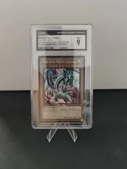 Black-Eyes White Dragon SBC2-ENB02 - Prismatic SR 1st Ed YuGiOh - CGC Mint 9 - Image 1