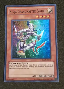 Yugioh Ninja Grandmaster Sasuke TU07-EN002 Super Rare Unlimited Near Mint - Image 1