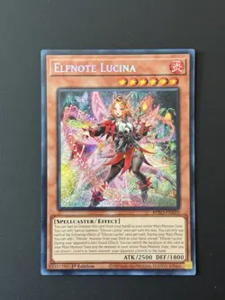 Konami Elfnote Lucina BPRO-EN010 1st Edition Secret Rare Holo Yu-Gi-Oh! - Image 1
