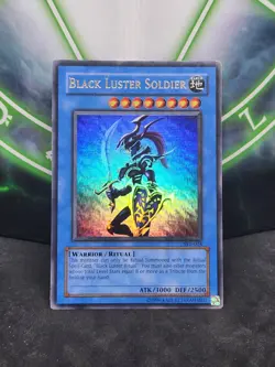 Yugioh Black Luster Soldier SYE-024 Super Rare LP - Image 1