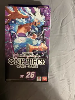 NEW! One Piece Purple/Black Monkey.D.Luffy Starter Deck Sealed! Ready To Ship - Image 1