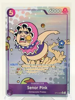 SENOR PINK - One Piece TCG OP10-067 - AA Alt Art Rare R - Royal Blood - Image 1