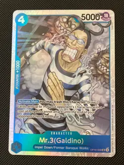 One Piece Mr.3 (Galdino) OP16-056 Super Rare The Time of Battle - Near Mint ⭐ - Image 1