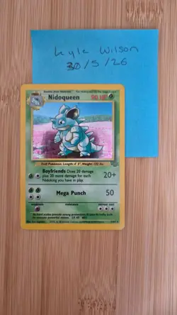 Pokemon Cards: Jungle Rare Holo: Nidoqueen 7/64 - Image 1