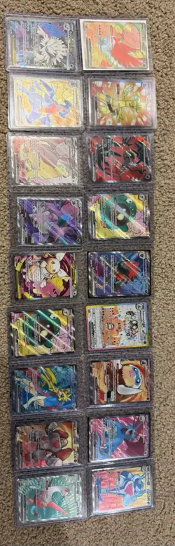 Pokemon Tcg Lot Of 18 Full Art Cards Near Mint Condition (1 Korean Card) 17 Eng - Image 1