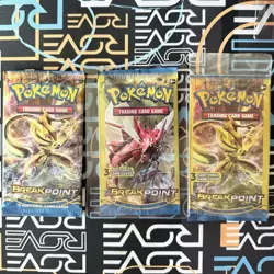 Pokemon TCG BREAKpoint Booster Pack Lot 3 Packs 10 Cards Gyarados Luxray English - Image 1