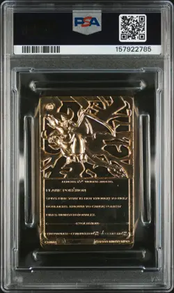 1999 BURGER KING POKEMON GOLD CARDS CHARIZARD PSA 8 - Image 2