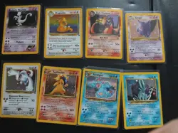 Vintage WOTC Pokemon Cards Bundle x8 Holo Rare Job Lot Charizard lugia 9/111 - Image 1