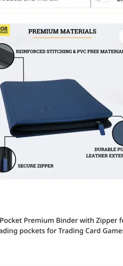 Card Guardian 4 Pocket Premium Binder with Zip 160 Cards Loaded Pockets Pokemon - Image 4