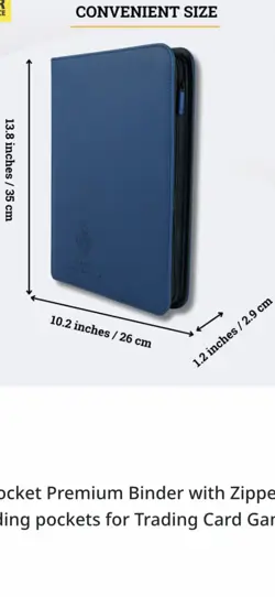 Card Guardian 4 Pocket Premium Binder with Zip 160 Cards Loaded Pockets Pokemon - Image 5