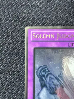 Solemn Judgment LP MP Limited Edition Ghost Rare GLDS EN045 Gold Series Yugioh - Image 3