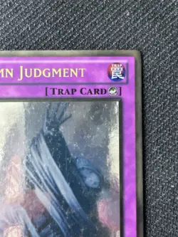 Solemn Judgment LP MP Limited Edition Ghost Rare GLDS EN045 Gold Series Yugioh - Image 4