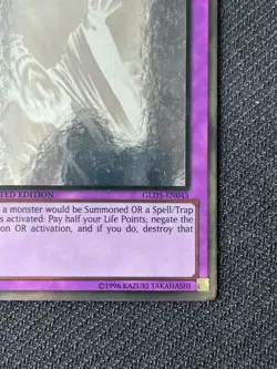 Solemn Judgment LP MP Limited Edition Ghost Rare GLDS EN045 Gold Series Yugioh - Image 5