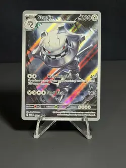 Pokemon TCG Steelix 150/132 Me01: Mega Evolution Illustration Rare Holo NM - Image 1