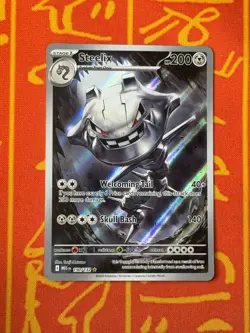 POKEMON TCG STEELIX 150/132 HOLO ILLUSTRATION RARE NM MEGA EVOLUTION - Image 1