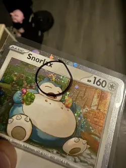 Snorlax 122 SV Scarlet Violet Promo Cards Cosmo Holo Mint Condition With Swirl - Image 1