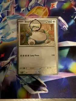 Snorlax 122 SV Scarlet Violet Promo Cards Cosmo Holo Mint Condition With Swirl - Image 2