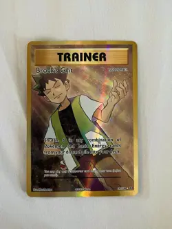 Pokemon TCG Evolutions Brock's Grit Holo Card 107/108 Full Art Ultra Rare - Image 1