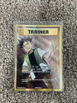 Pokemon TCG Evolutions Brock's Grit Holo Card 107/108 Full Art Ultra Rare - Image 1