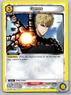 Genos (101) UE06ST/OPM-1-101 U UE06ST: One Punch Man Starter Deck Union Arena NM - Image 1