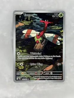 Pokemon TCG Destined Rivals Yanma Full Art Rare Card 183/182 Mint FREE POST - Image 1