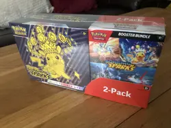 Pokemon TCG Surging Sparks ETB & Booster Bundle Costco 2 Pack NEW FACTORY SEALED - Image 5