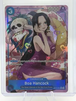 Boa Hancock Alt Art OP13-051 R Carrying on His Will ONE PIECE Card English NM - Image 1