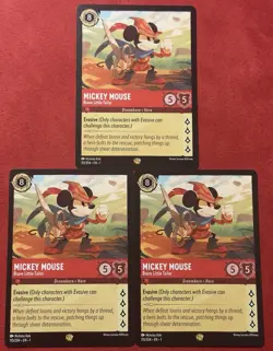 Disney Lorcana Legendary Mickey Mouse X3 115/204EN1 - Image 1
