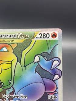 Charizard VSTAR 174/172 - Rainbow Rare Brilliant Stars - Pokemon NM - Image 4