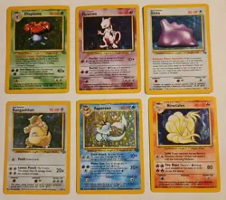 Vintage Pokemon TCG Holo Lot Base Set Jungle Fossil Mewtwo Vaporeon Ditto 6... - Image 1