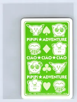 1998 POKEMON PIPIPI ADVENTURE PLAYING CARDS Pikachu Jack of Spades US SELLER - Image 2