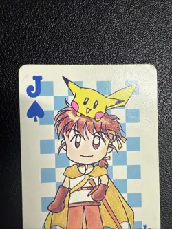 1998 POKEMON PIPIPI ADVENTURE PLAYING CARDS Pikachu Jack of Spades US SELLER - Image 3