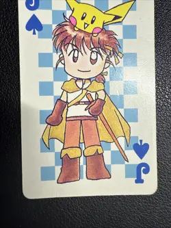 1998 POKEMON PIPIPI ADVENTURE PLAYING CARDS Pikachu Jack of Spades US SELLER - Image 4