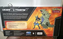 Pokemon Lucario V & Tyranitar V Heavy Hitters Premium Collection Box 14 Boosters - Image 2