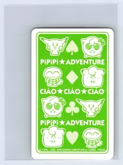 1998 POKEMON PIPIPI ADVENTURE PLAYING CARDS Squirtle King of Clubs US SELLER - Image 2