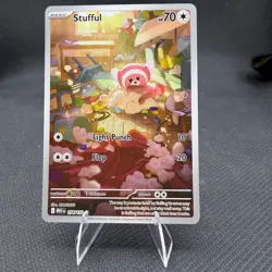 Stufful 154/132 Illustration Rare Mega Evolution Pokemon Holo Near Mint - Image 1