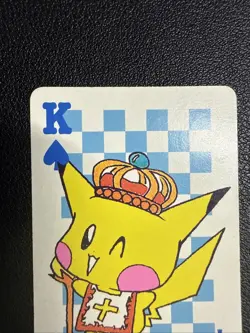 1998 POKEMON PIPIPI ADVENTURE PLAYING CARDS Pikachu King of Spades US SELLER - Image 3