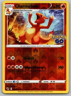 Charmeleon Pokemon GO 009/078 Reverse Holo NM - Image 1
