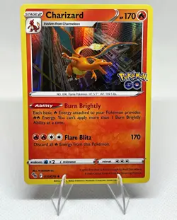 The Pokemon Company Pokemon TCG Charizard 010/078 Pokemon GO Holo Rare 170 HP - Image 1